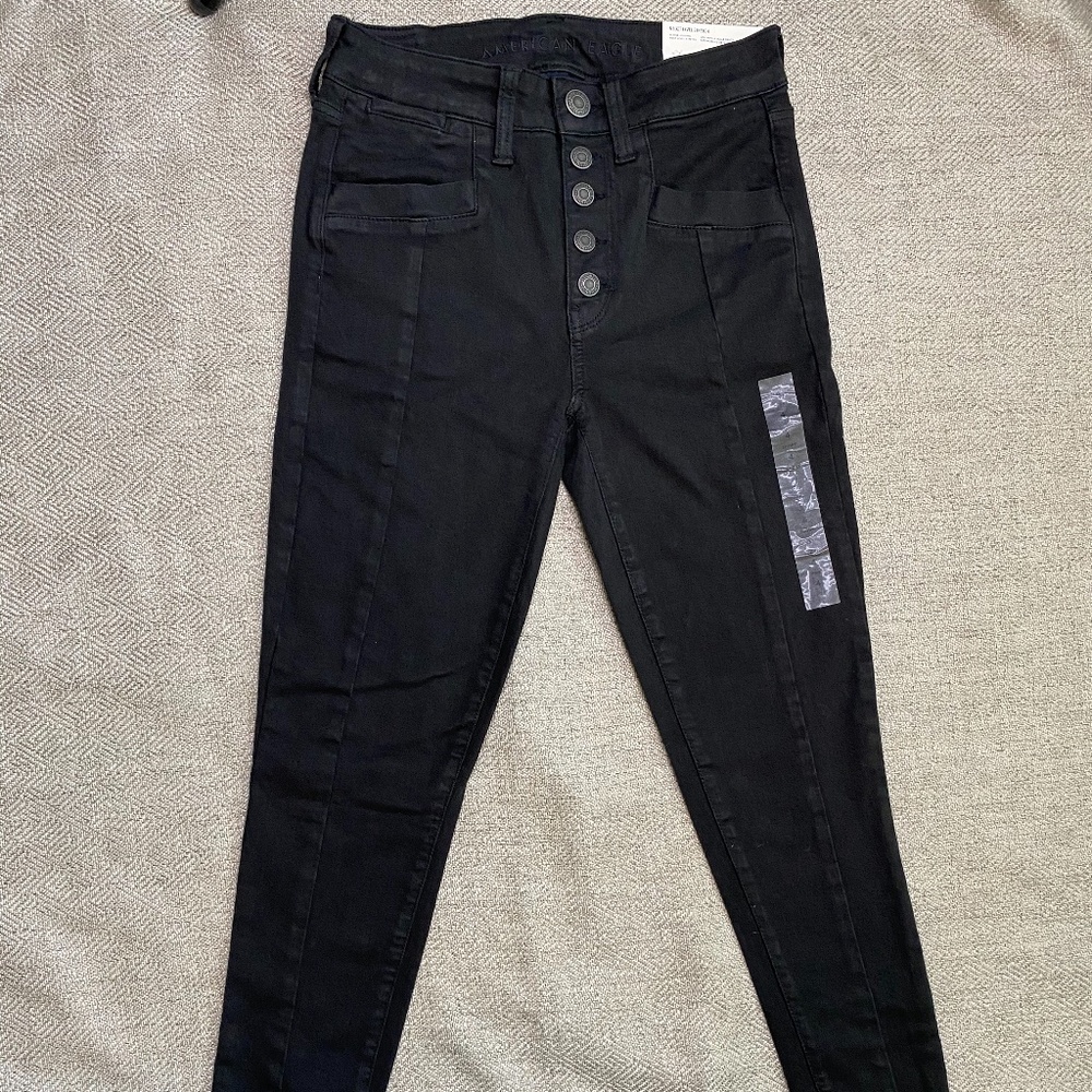 Hi-Rise Jegging Black American Eagle 4Short